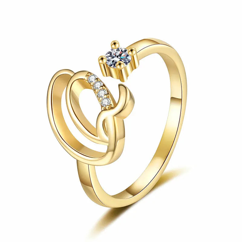 ⏳Vremenski ograničeni popust od 50%⏰Podesivi prsten s inicijalima za žene💍-HR