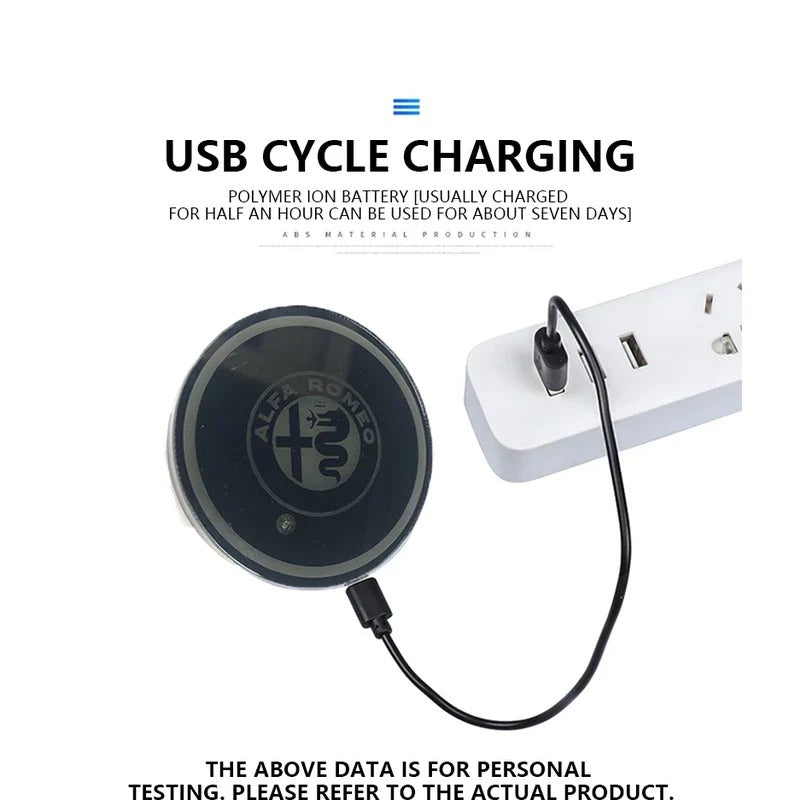 2 posavasos LED para coche-ES