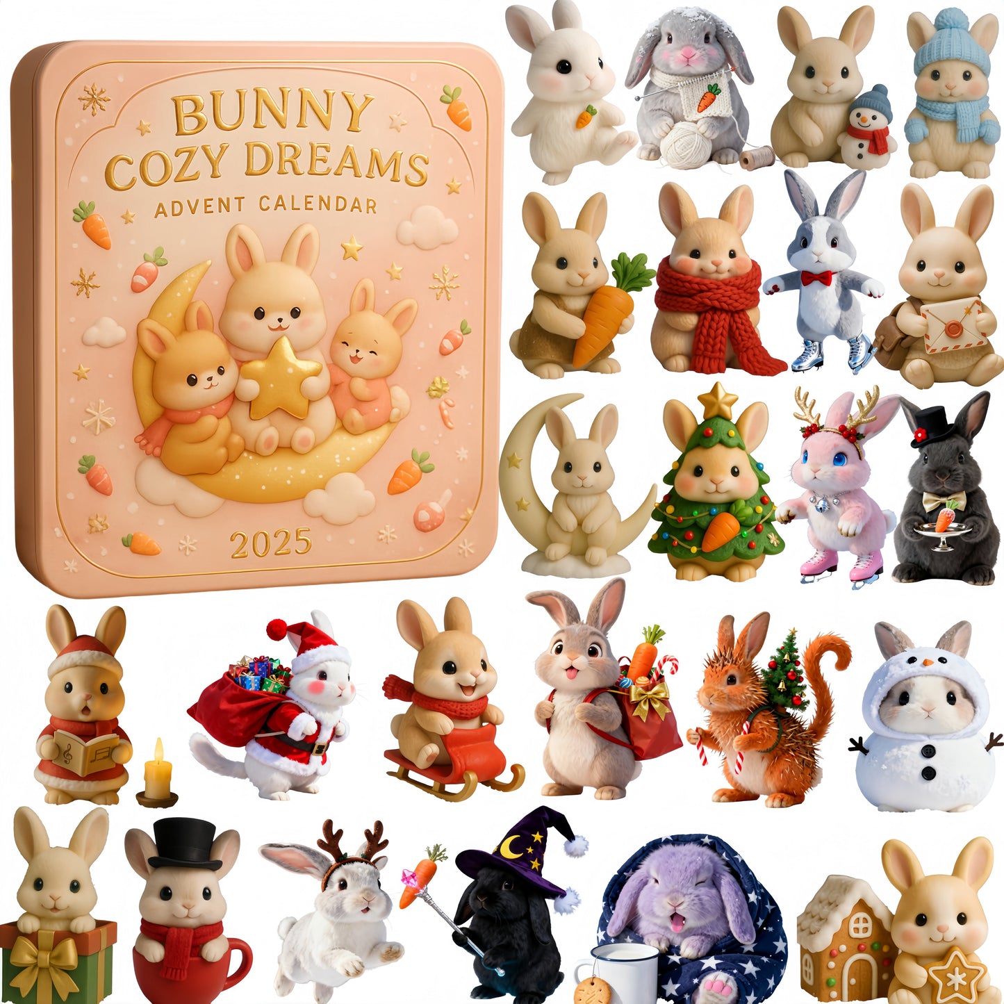 Adventni koledar Bunny Cozy Dreams 2025-SI