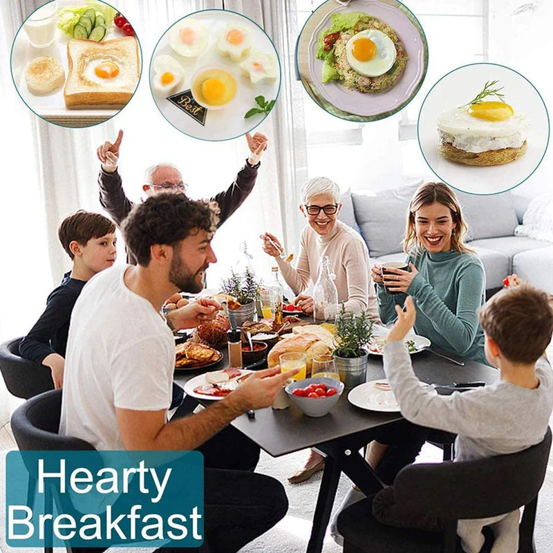 Adorable molde para huevos cocidos🥚🥚 4 piezas/juego con pincel-ES