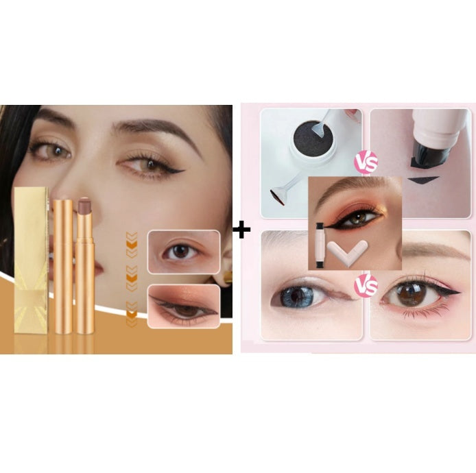 👀1+1 δώρο 💥 Τρίχρωμη σκιά ματιών σε στικ με ομοιόμορφη κάλυψη-GR