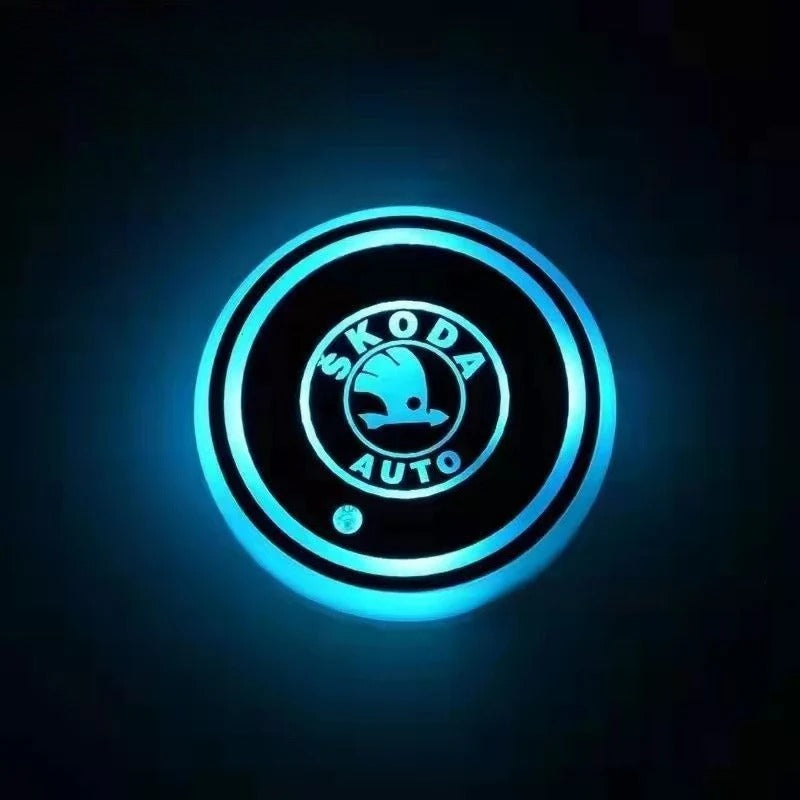 2 posavasos LED para coche-ES