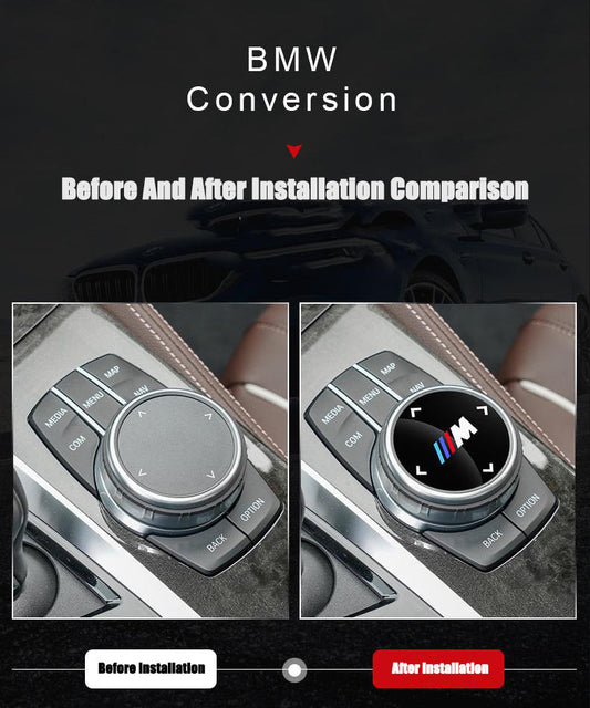 Dekorativna nalepka za gumb multimedijskega sistema BMW-SI