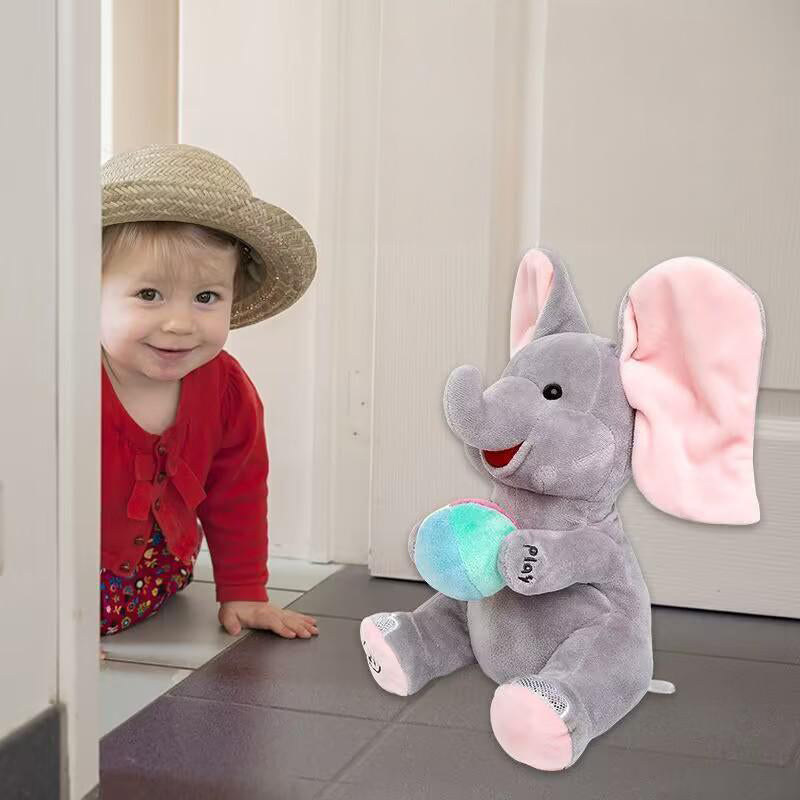 🎁🐘 Un lindo elefante de peluche para jugar a las escondidas.-ES