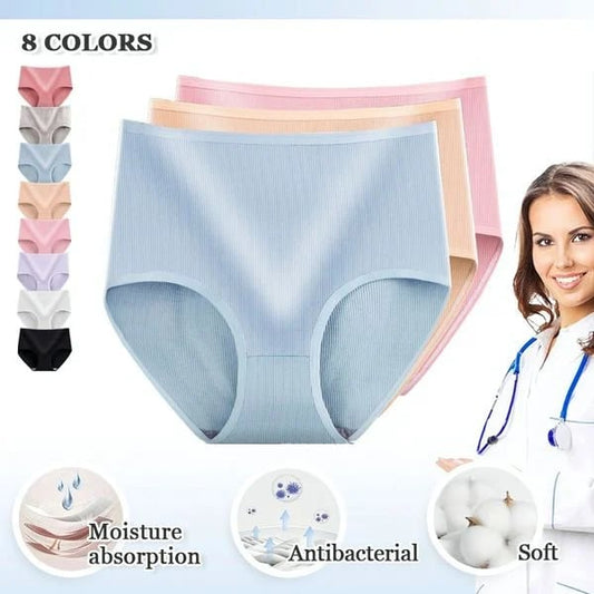 🔥Último día compra 1, llévate 2 gratis🔥- Ropa interior absorbente de cintura alta para mujer✨.-ES