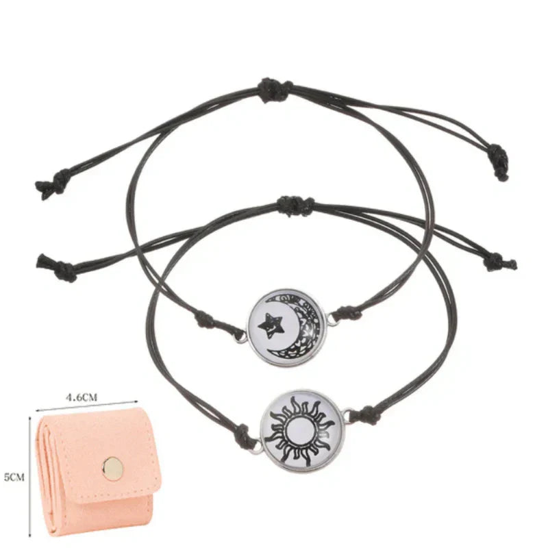 Sol y Luna – Una Sola Alma. 💞 Pulseras para Parejas que Conectan a Pesar de la Distancia.-ES