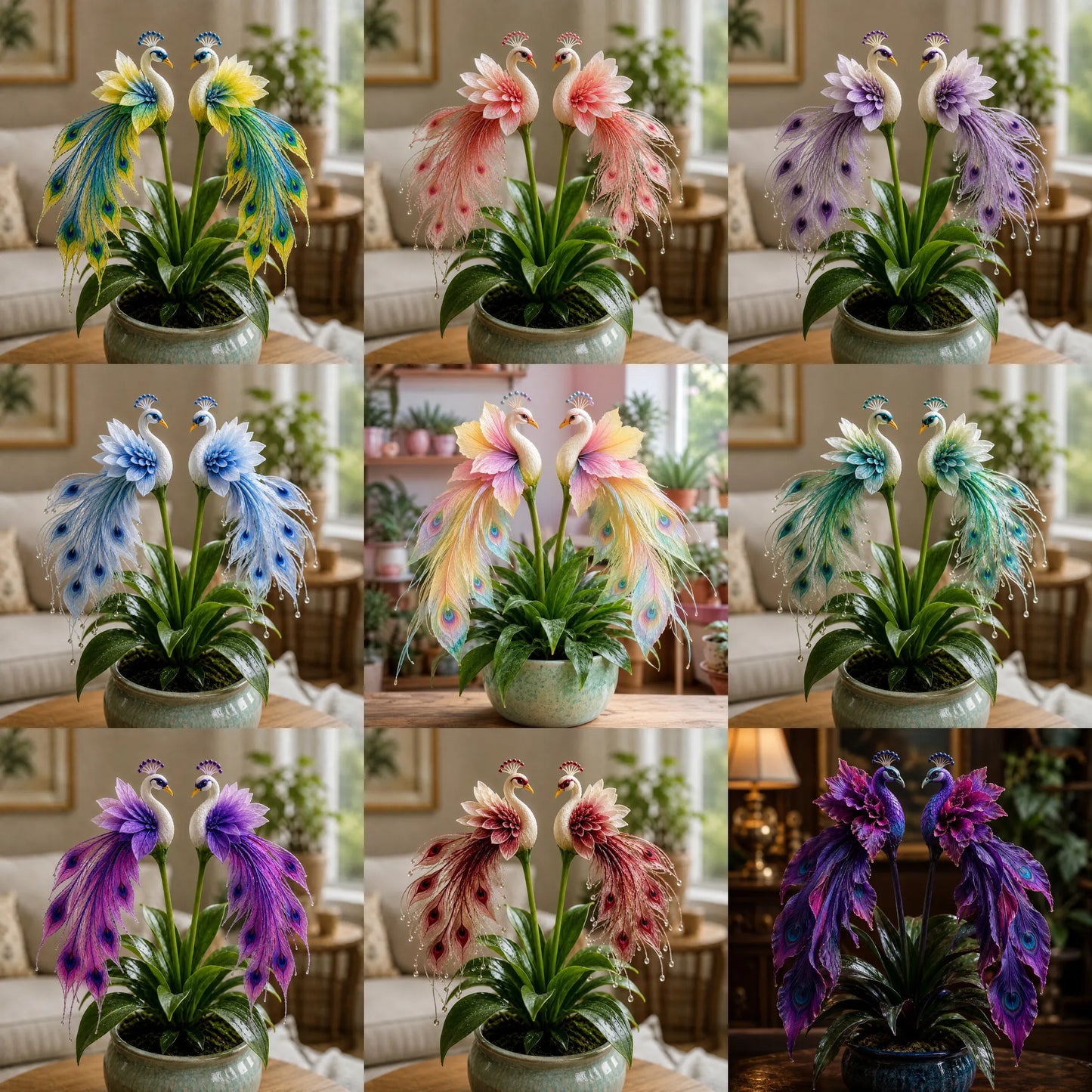 🦚 Pāva orhideju sīpoli – dzīvs dārgakmens ✨-LV