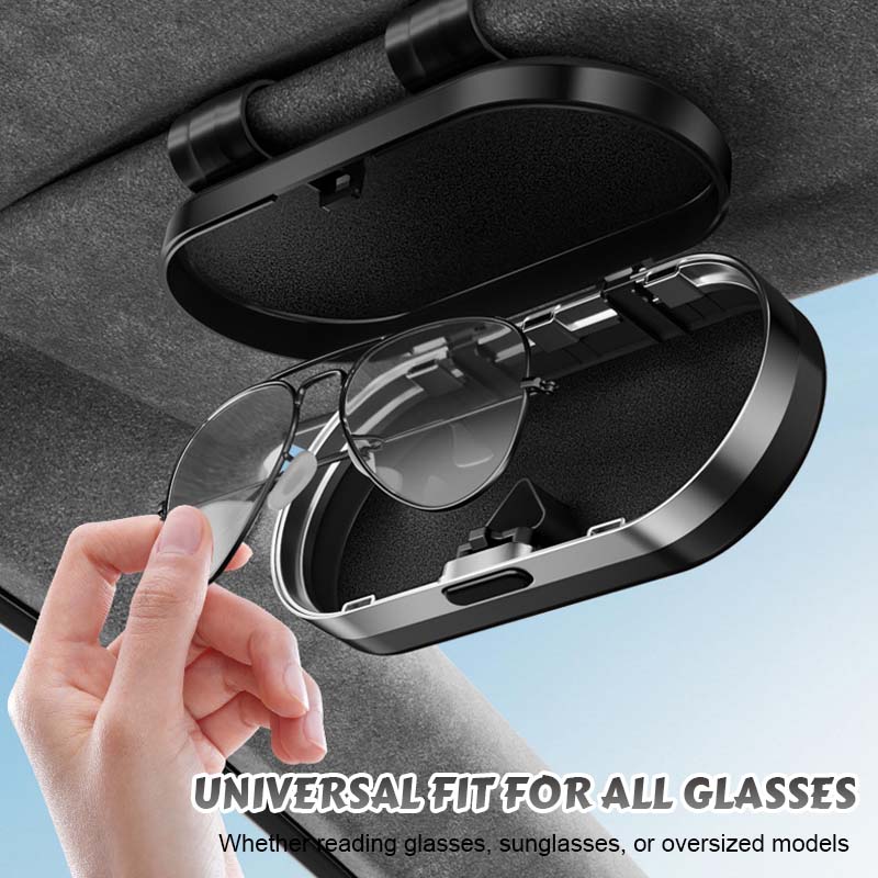 Estuche para gafas de coche con espejo-ES