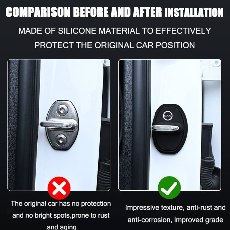 Funda protectora de silicona para pestillo de puerta de coche (4 uds.)-ES