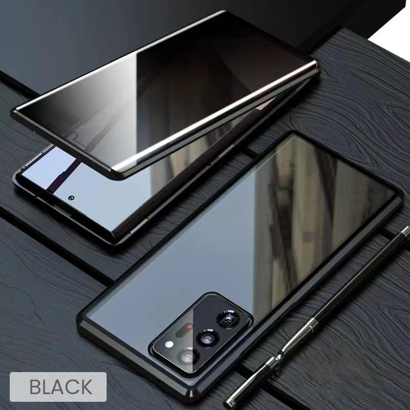 💥Dvipusis grūdinto stiklo magnetinis dėklas, skirtas „Samsung S23-S25“ serijos telefonams-LT