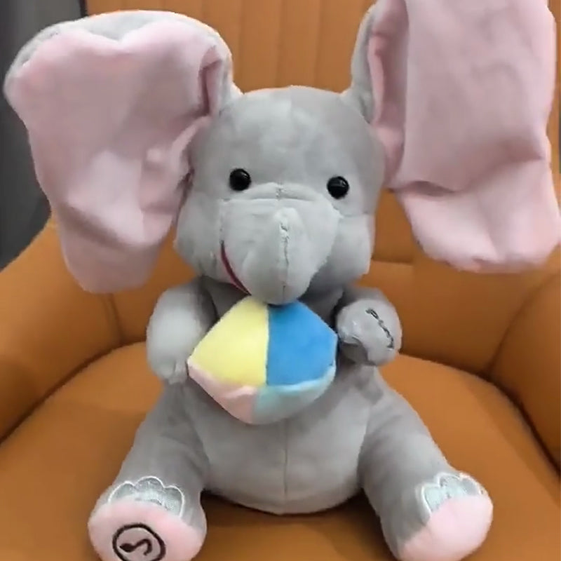 🎁🐘 Un lindo elefante de peluche para jugar a las escondidas.-ES