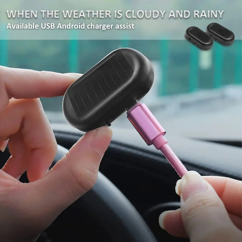 Luz de alarma para coche alimentada por energía solar-ES