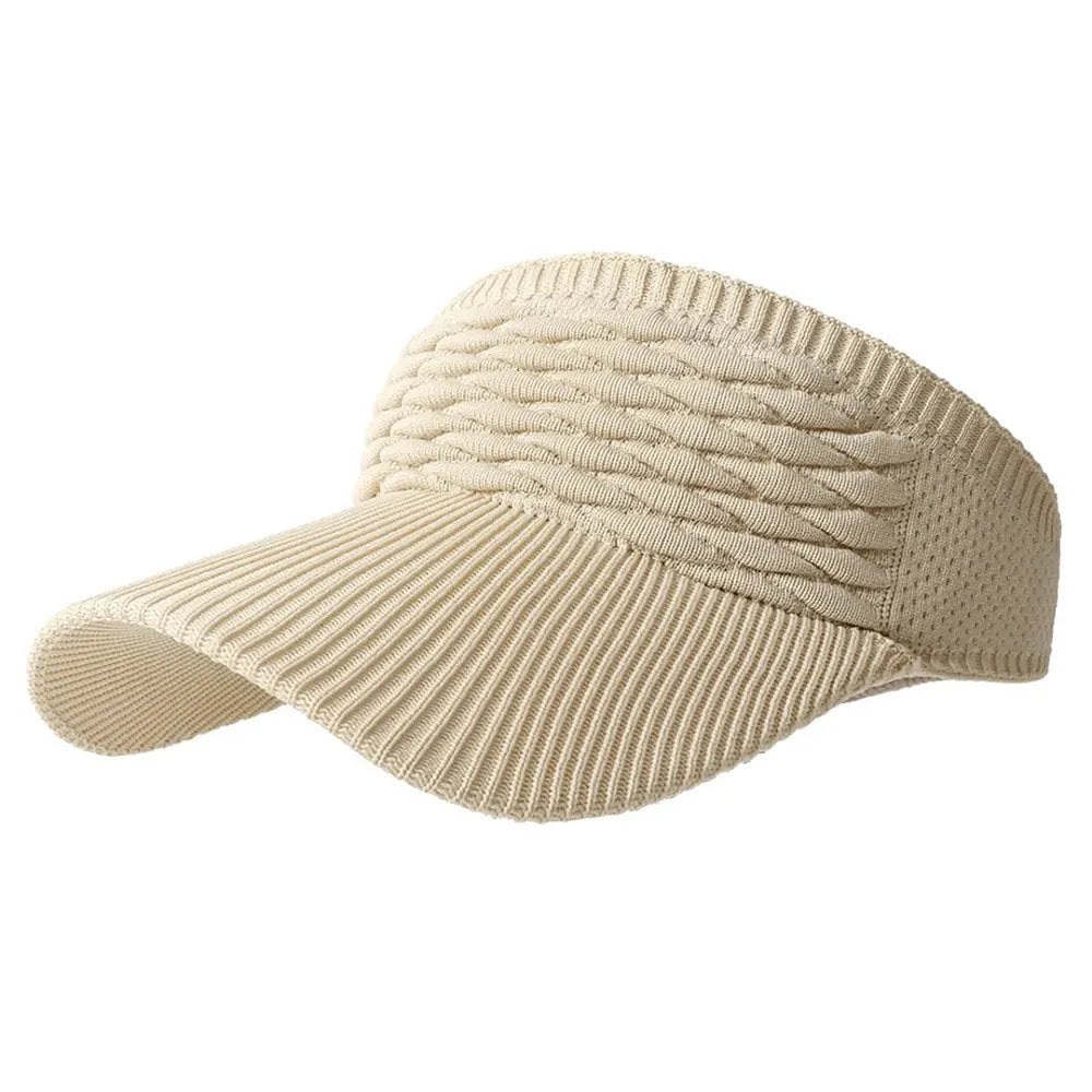 ☀️🧢 Skydelis su skylute aukštai uodegai – apsauga nuo UV spindulių, kvėpuojantis, skirtas lauko veiklai ir kasdieniam naudojimui-LT