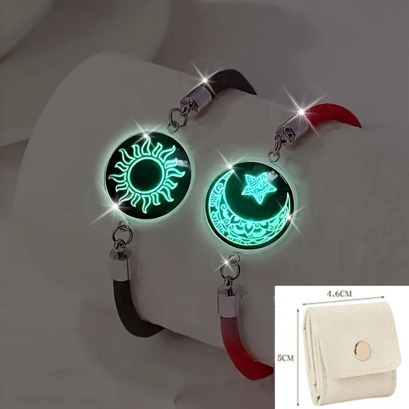 Sol y Luna – Una Sola Alma. 💞 Pulseras para Parejas que Conectan a Pesar de la Distancia.-ES