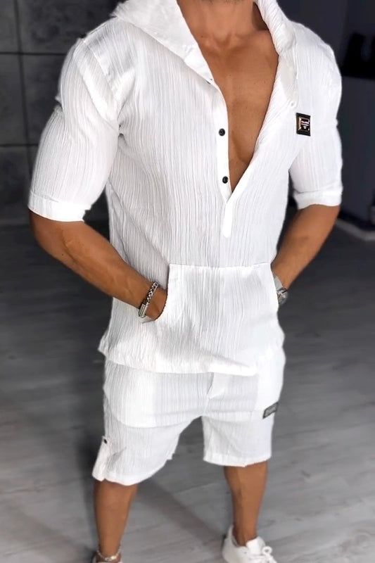 Extraordinario conjunto de dos piezas con capucha para hombre-ES