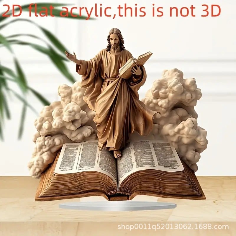 Decoración de mesa plana para recién nacidos con escena navideña-ES