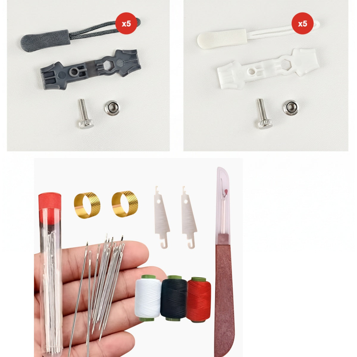 💥 Pirkite daugiau, gaukite daugiau nemokamai! 🔧 Universalus užtrauktukų taisymo rinkinys-LT