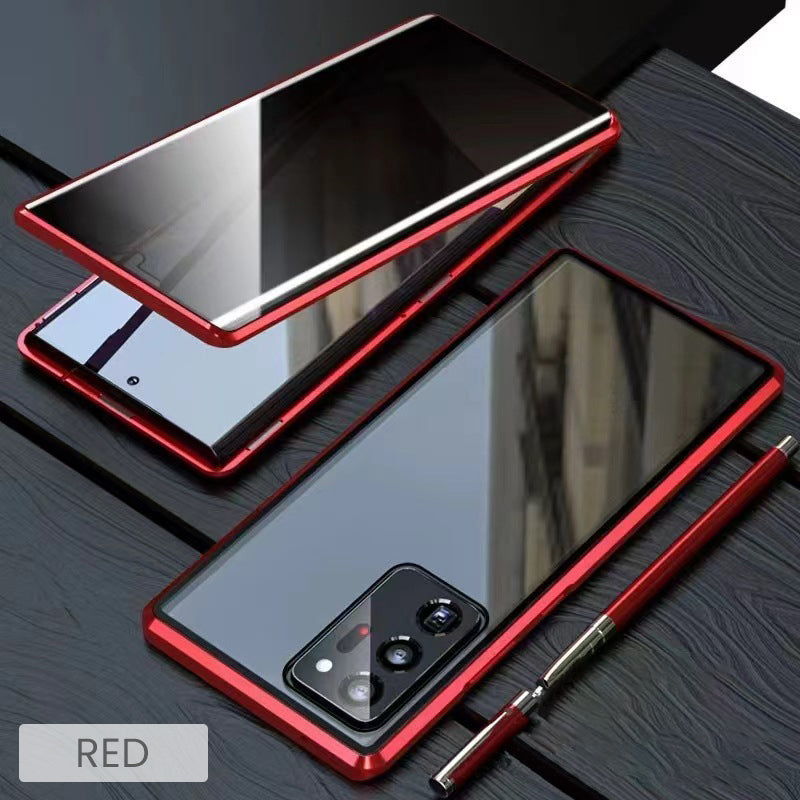 💥Dvipusis grūdinto stiklo magnetinis dėklas, skirtas „Samsung S23-S25“ serijos telefonams-LT