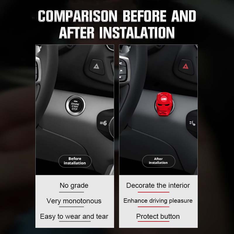 Cubierta metálica premium para botón de inicio | Edición Hero-ES