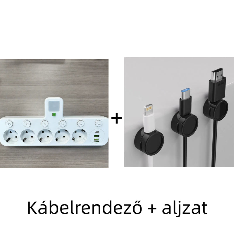 🔌⚡Išmanusis maitinimo laidas su USB prievadais (ES kištukas)-LT