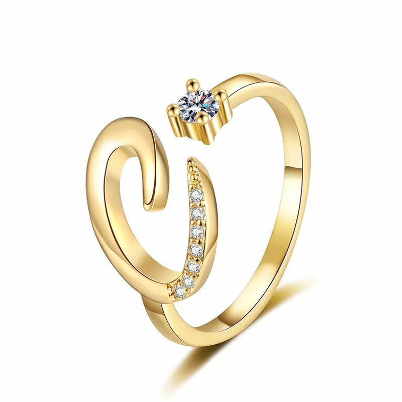 ⏳Vremenski ograničeni popust od 50%⏰Podesivi prsten s inicijalima za žene💍-HR