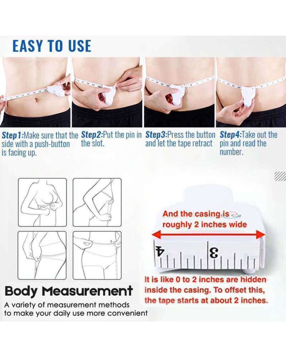 🔥 Kupite 1, dobite 1 gratis 🔥 Večnamenski merilni trak za telo 📏✨-SI