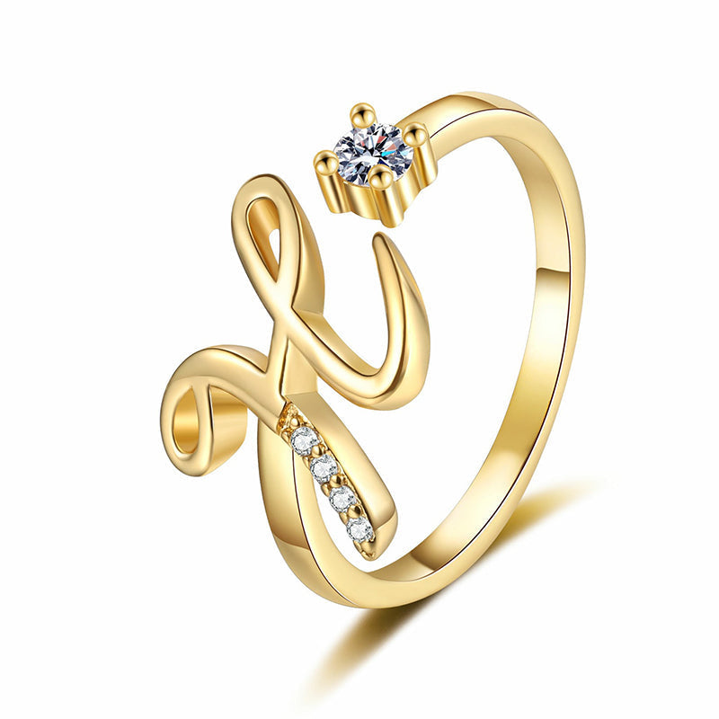⏳Vremenski ograničeni popust od 50%⏰Podesivi prsten s inicijalima za žene💍-HR