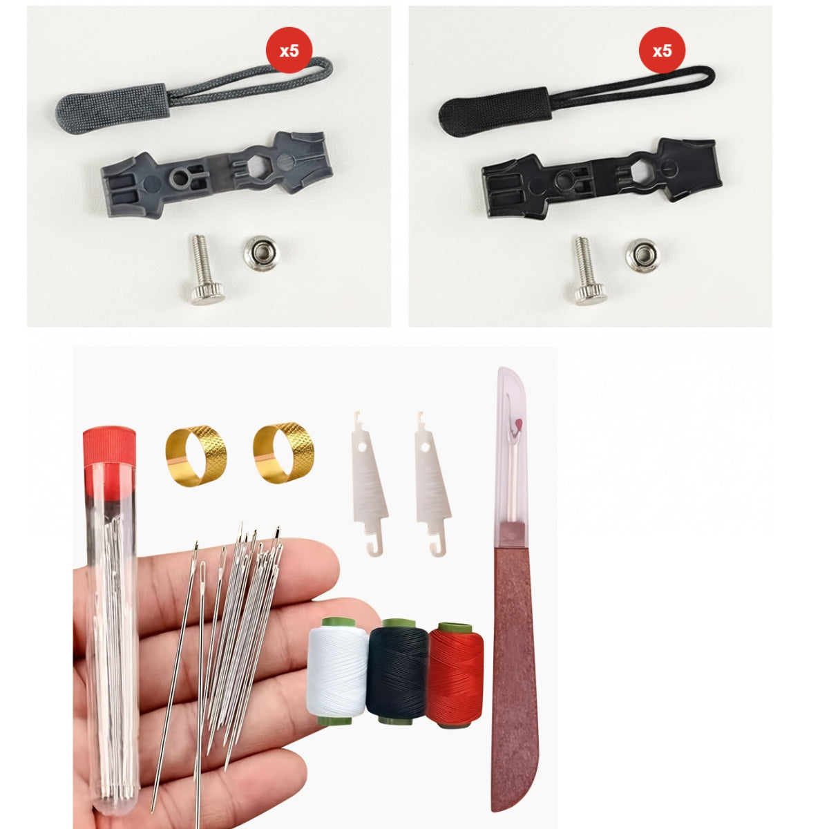 💥 Pirkite daugiau, gaukite daugiau nemokamai! 🔧 Universalus užtrauktukų taisymo rinkinys-LT