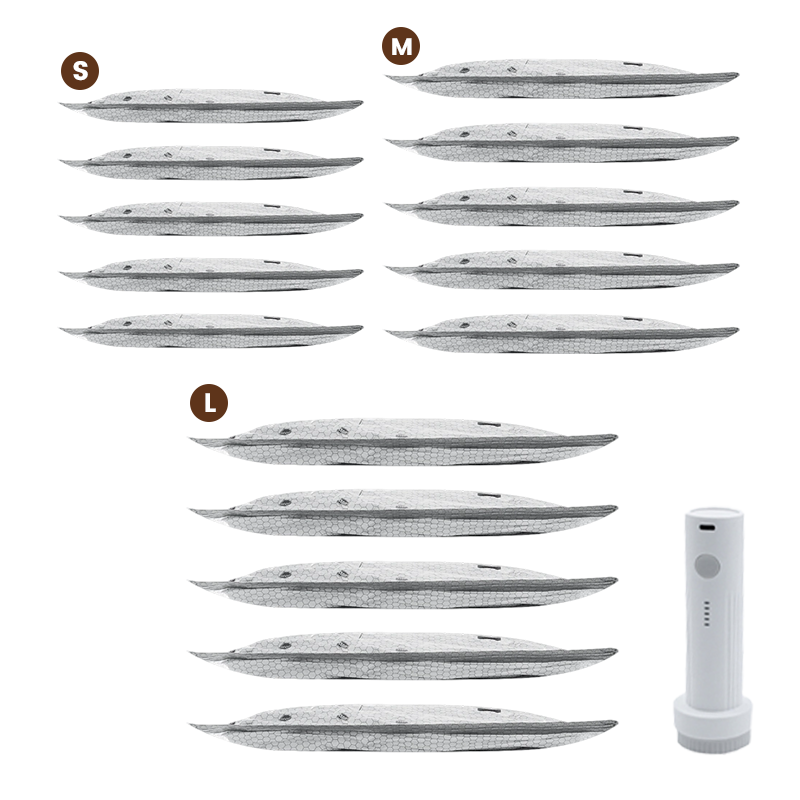 💪🌬️ Vakuuminiai kelioniniai krepšiai ir nešiojamas siurblio rinkinys 👕✨-LT