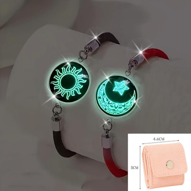 Sol y Luna – Una Sola Alma. 💞 Pulseras para Parejas que Conectan a Pesar de la Distancia.-ES