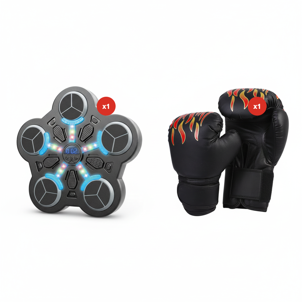 🥊🎶 Bluetooth Μουσικός Προπονητής Πυγμαχίας για Παιδιά – Απολαύστε Διασκέδαση και Άσκηση στο Σπίτι 🔥✨-GR