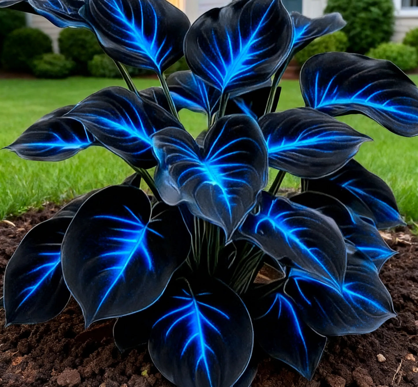 💥Oferta especial 2025 🌌Semillas de Hosta Midnight Purple Heart, una planta perenne que ama la sombra para el jardín-ES