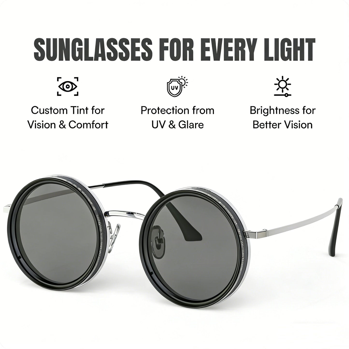 Reguliuojami poliarizuoti akiniai nuo saulės kelionėms lauke-LT