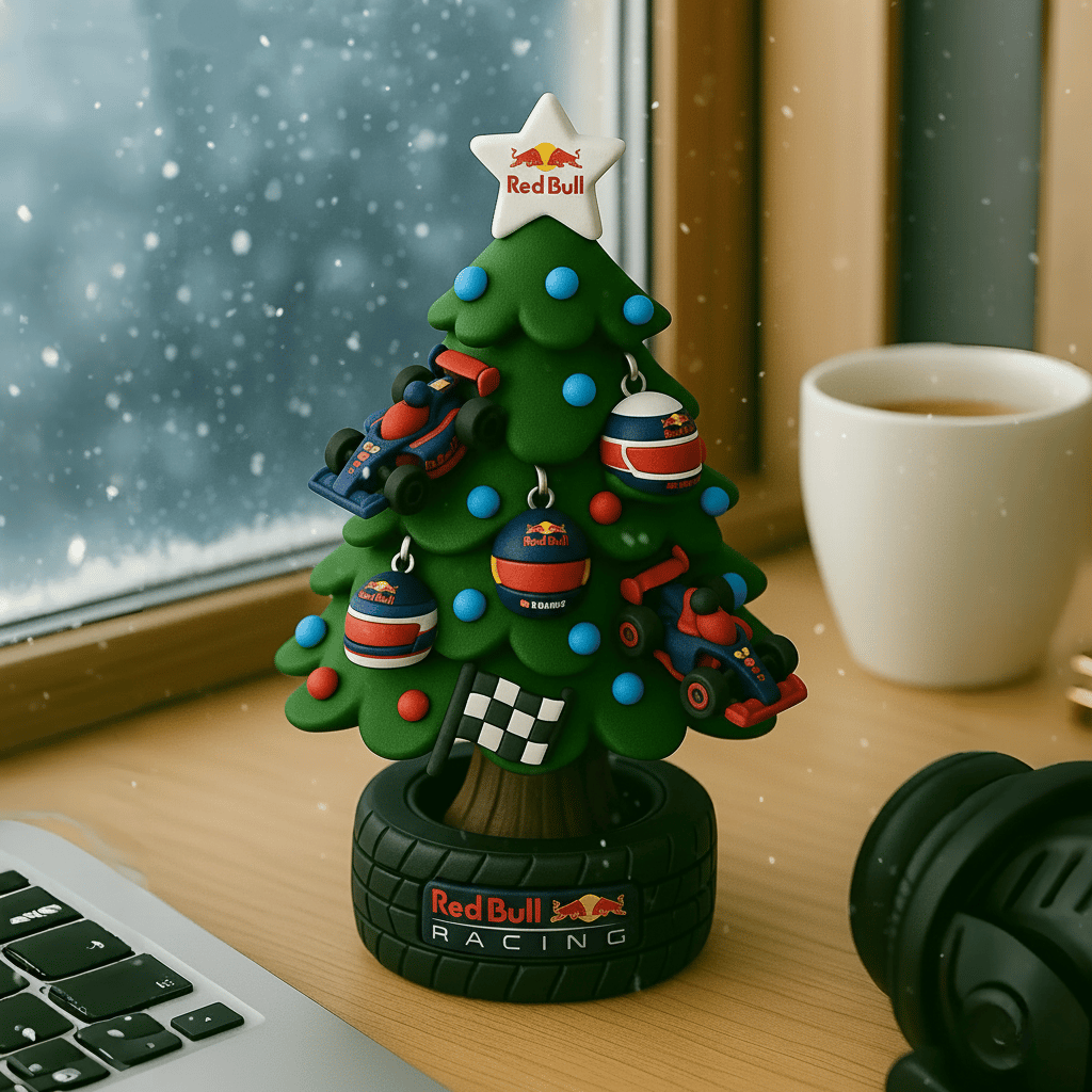 🎄🏎️ Miniatiūrinė F1 komandos stiliaus Kalėdų eglutė-LT
