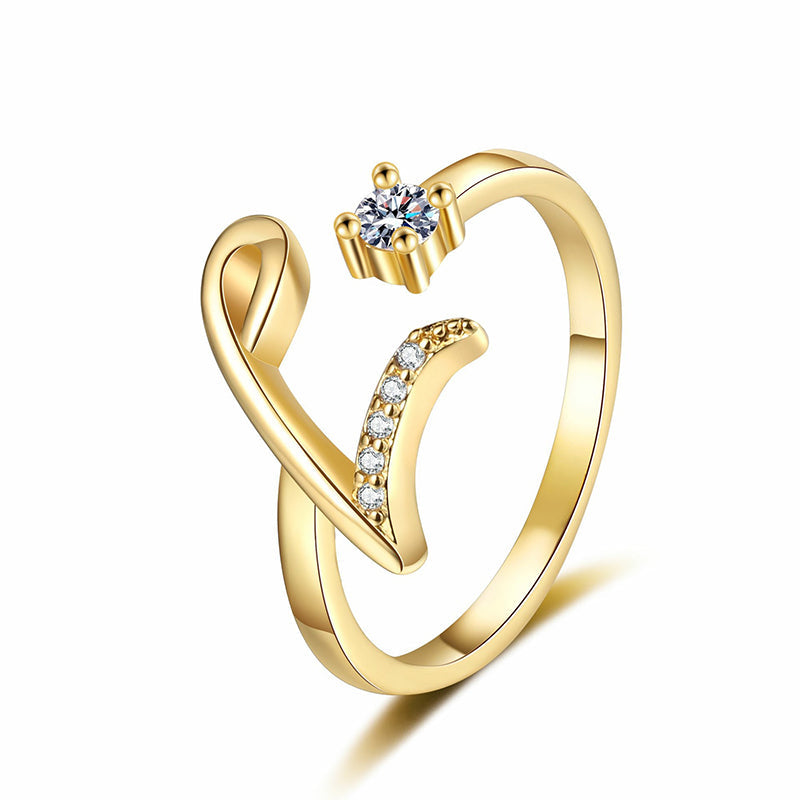 ⏳Vremenski ograničeni popust od 50%⏰Podesivi prsten s inicijalima za žene💍-HR