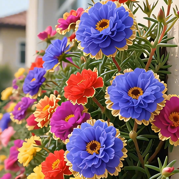 Χρυσή Δαντελένια Πορτουλάκα🌸✨ Υπέροχα διπλά άνθη για αβίαστα καλοκαιρινά χρώματα-GR