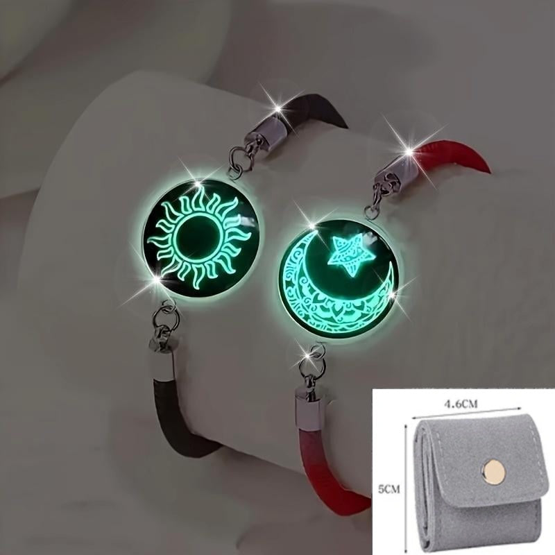 Sol y Luna – Una Sola Alma. 💞 Pulseras para Parejas que Conectan a Pesar de la Distancia.-ES