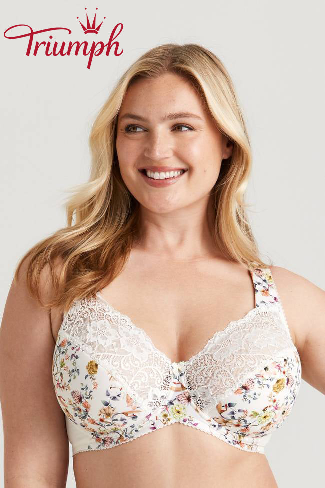 Sujetador Triumph® de 3 piezas💖 en encaje con bordado floral-ES