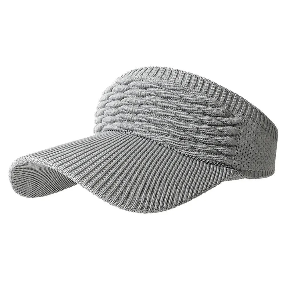 ☀️🧢 Skydelis su skylute aukštai uodegai – apsauga nuo UV spindulių, kvėpuojantis, skirtas lauko veiklai ir kasdieniam naudojimui-LT