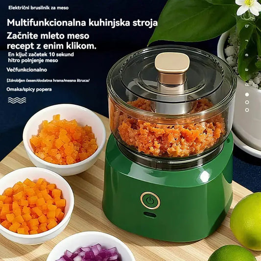🔥 50 % popust! 🔥 🥩⚡ Električni mlinček za meso velike zmogljivosti: zmogljiv, hiter in enostaven za uporabo | Idealen za domače kuhinje in domače obroke 🍔🌮-SI