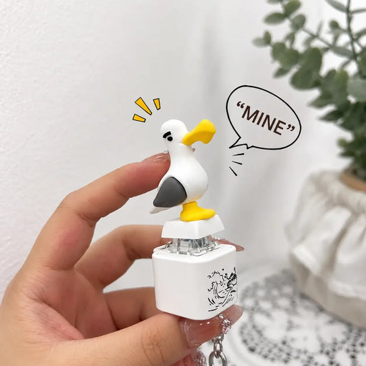 😆MOJ GALEB! Obesek za ključe z gumbi - pravi zvok in LED lučka-SI