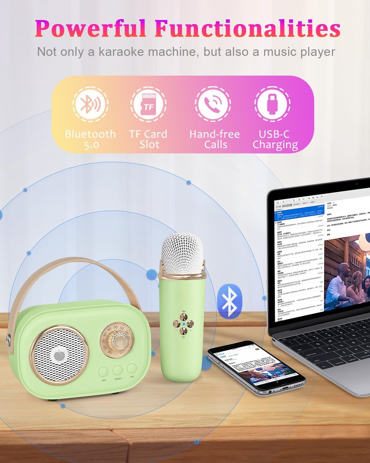 Prenosni karaoke set VivaMic za otroke-SI