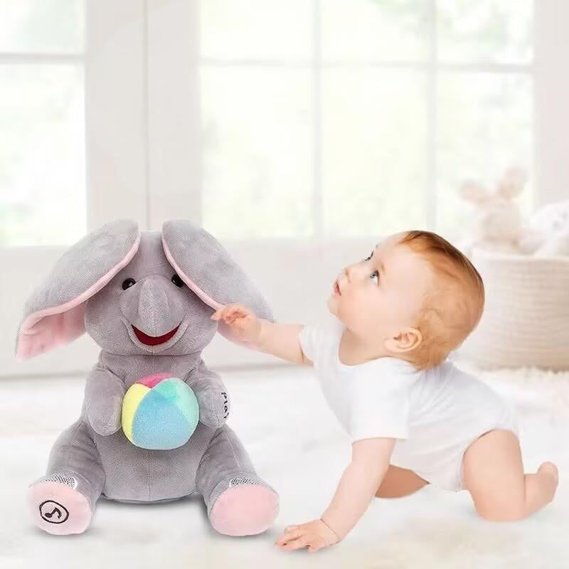 🎁🐘 Un lindo elefante de peluche para jugar a las escondidas.-ES