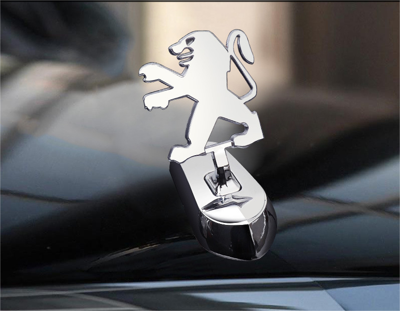 Decoración de modificación de coche con logotipo de capó-ES