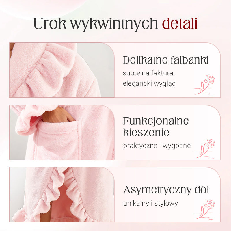 🧖 Minkštas ir purus chalatas - Odai draugiška medžiaga-LT
