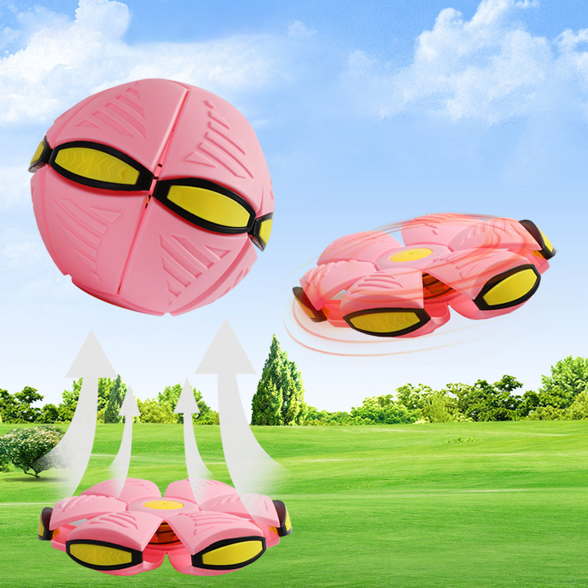 [Pirk vieną, gauk kitą nemokamai] Vaikiškas šokinėjimo kamuolys, stebuklingas kamuolys, stebuklinga skraidanti lėkštė, šokinėjimo kamuolys, tėvų ir vaiko sąveika (tinka mažiems šunims)-LT