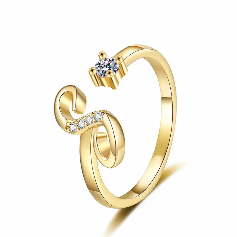 ⏳Vremenski ograničeni popust od 50%⏰Podesivi prsten s inicijalima za žene💍-HR