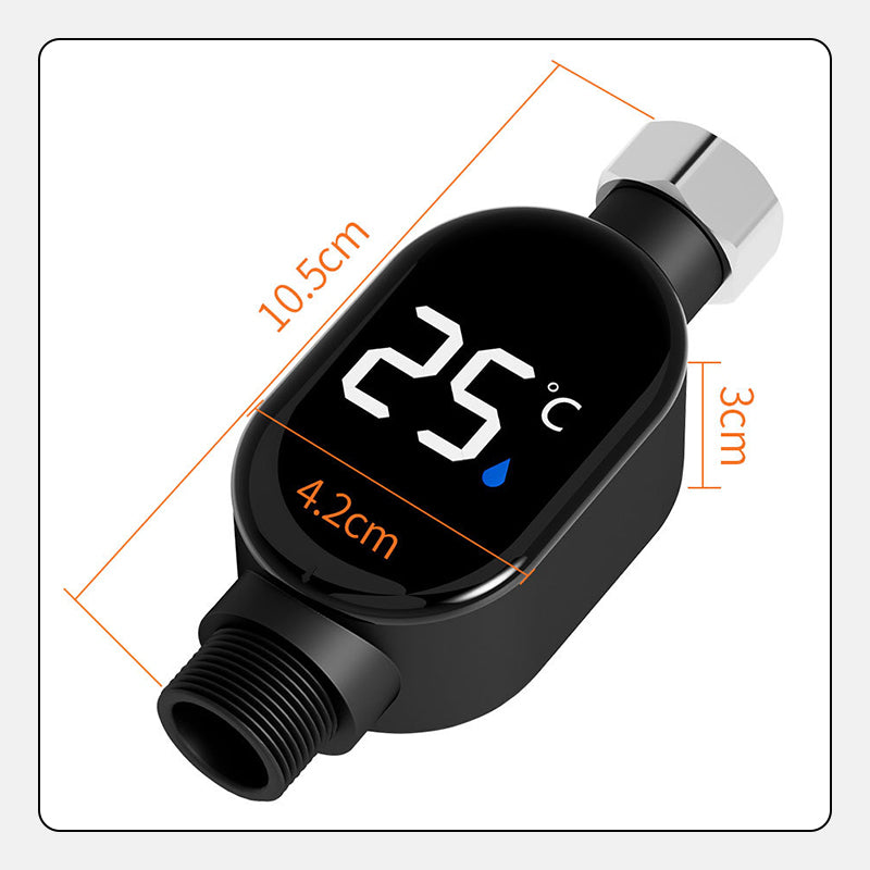 Vodotesný sprchový teplomer s LED displejom v stupňoch Celzia-SK