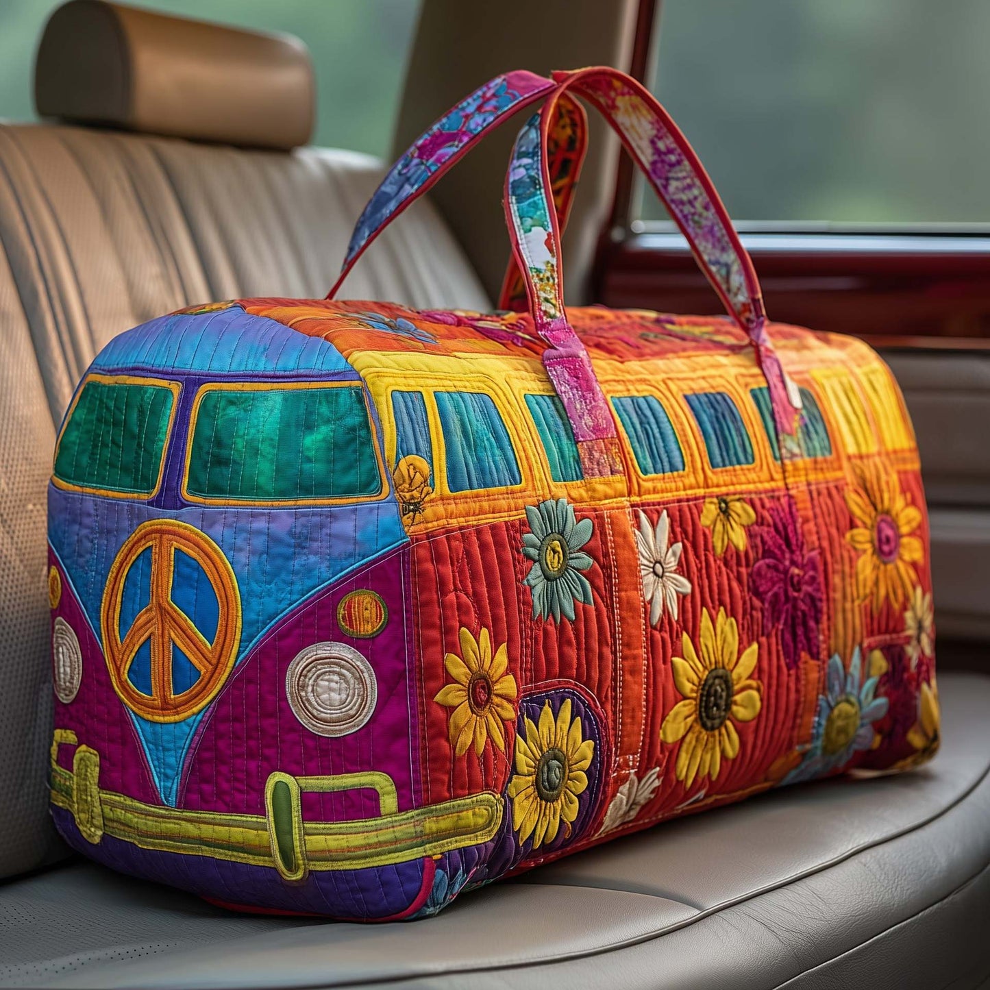 Prešita potovalna torba Hippie Van-SI