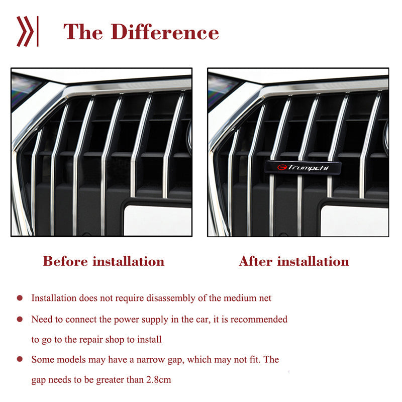 Vroča razprodaja ✨50% popusta ✨Elegantna, atmosferska LED svetilka z logotipom za sredinsko masko vašega avtomobila-SI